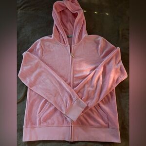 Peachy/pink Juicy Couture zip hoodie size L